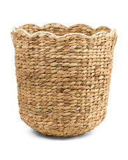 18in Round Laundry Basket With Resin Scalloped Trim | Office & Storage | Marshalls | Marshalls