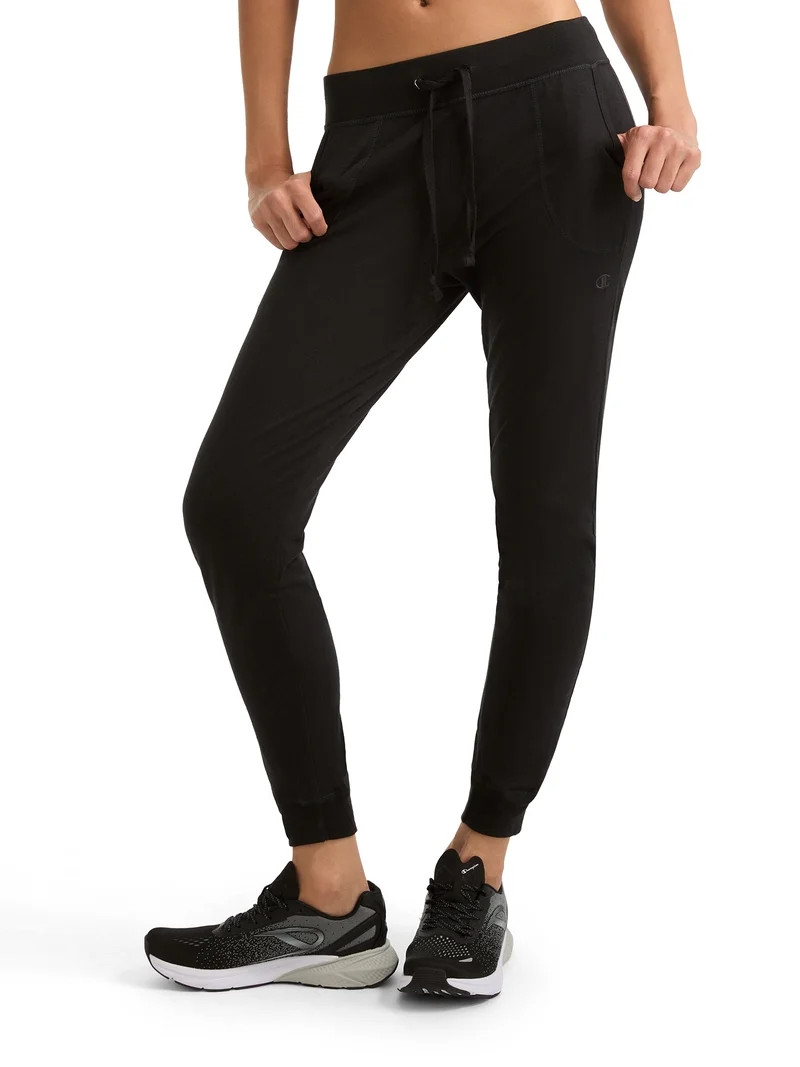 Champion Women\u2019s Jersey Jogger, Slim Fit, Cotton-Blend Fabric, Sizes S-XXL | Walmart (US)