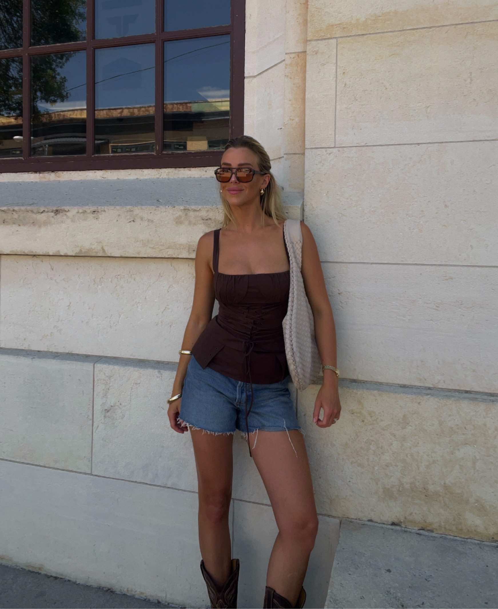 top: wearing size s
shorts: size 27 for baggy fit
boots: boot barn, idylwind (linked similar)