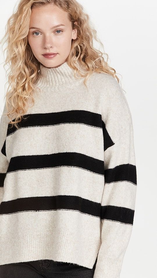 Rosie Striped Mock Neck Sweater | Shopbop