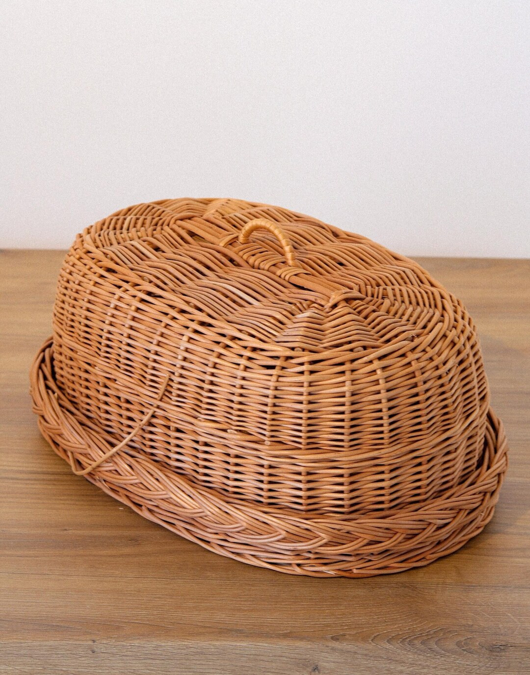 Wicker Bread Box, Food Storage Basket, Bread Wicker Basket, Farmhouse Kitchen Decor, Vintage Brea... | Etsy (US)