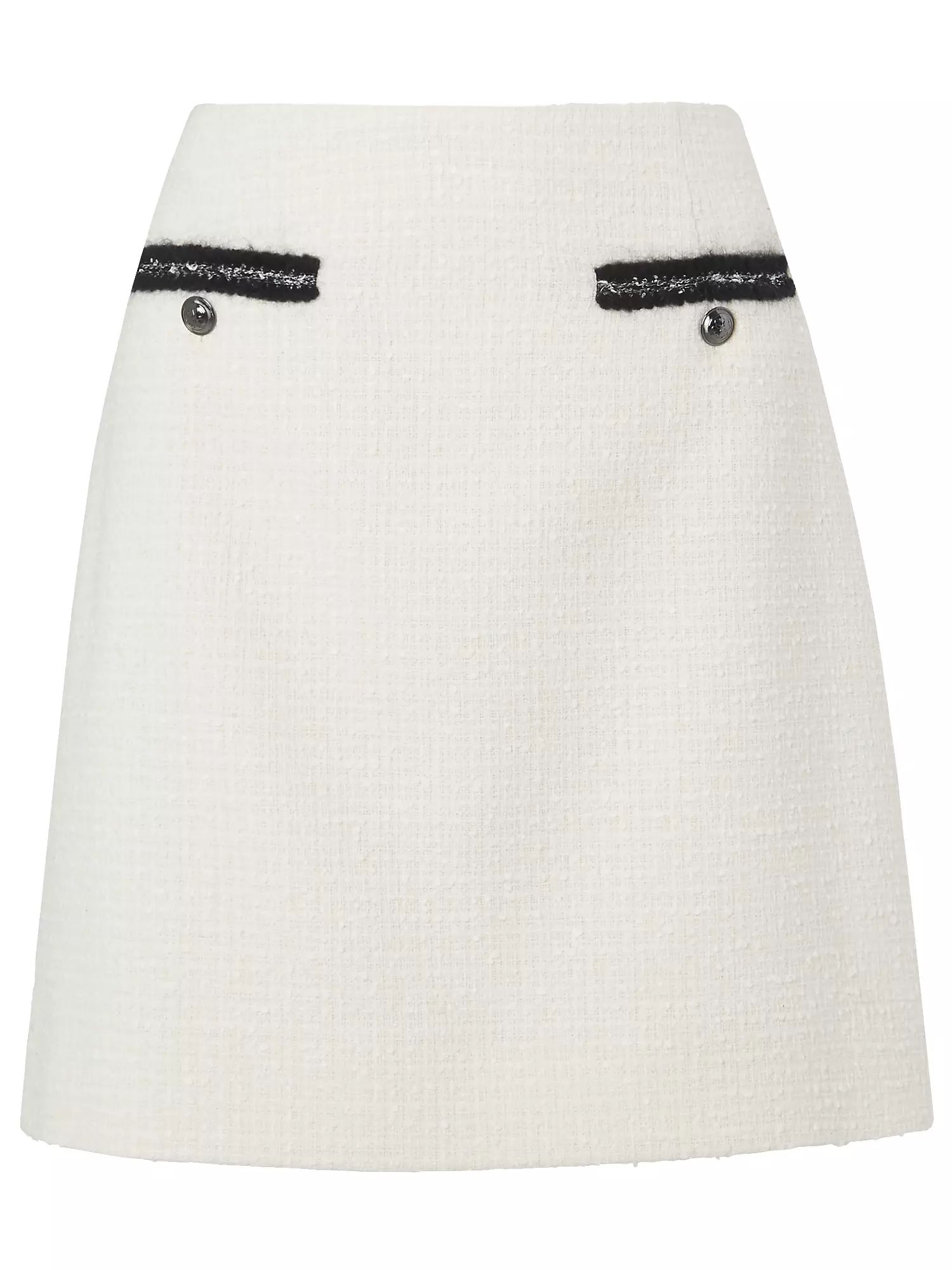 L.K.Bennett Charlee Skirt, Cream | John Lewis (UK)