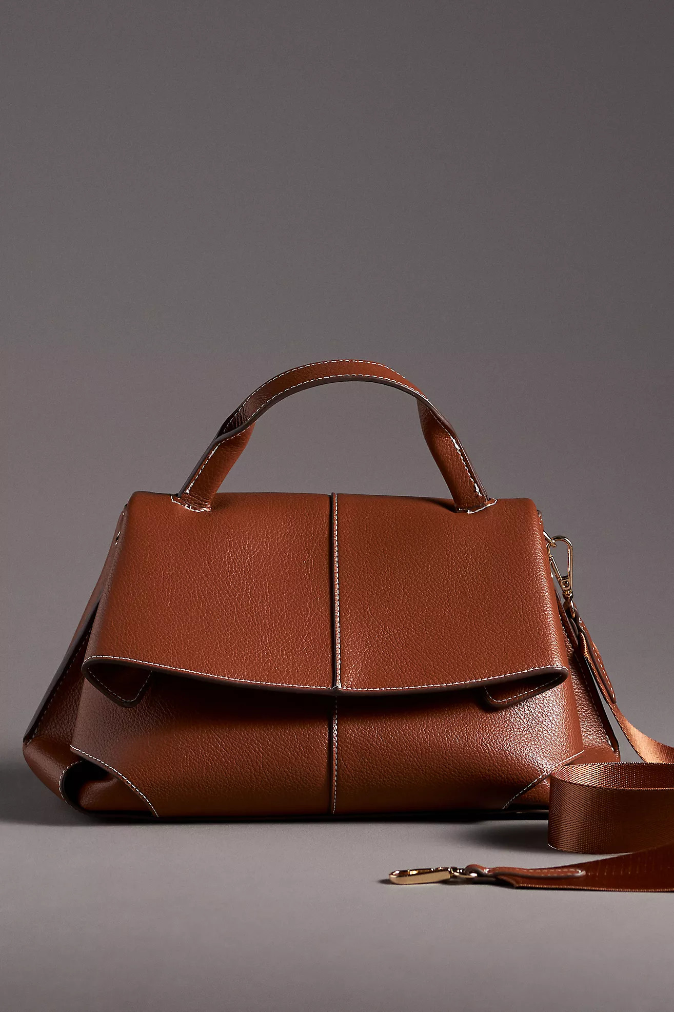 Foldover Top-Handle Satchel | Anthropologie (US)