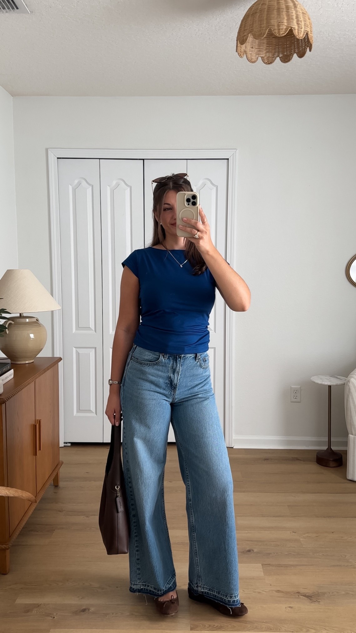 ootd 🤍 top has an open back! Wearing size small and 25 regular jeans. Code: AFLTK for 25% off 

#LTKSpringSale #LTKSeasonal #LTKootd