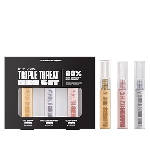 Babe Original Triple Threat Mini Set, Includes Babe Lash Essential Serum & Enhancing Conditioner ... | Amazon (US)