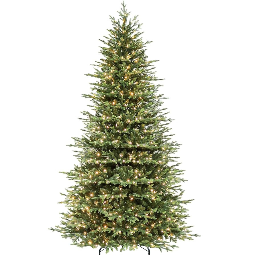 Hykolity 9ft Pre-lit Artificial Christmas Tree with 600 Warm White LED Lights, 5149 PE&PVC Realis... | Amazon (US)