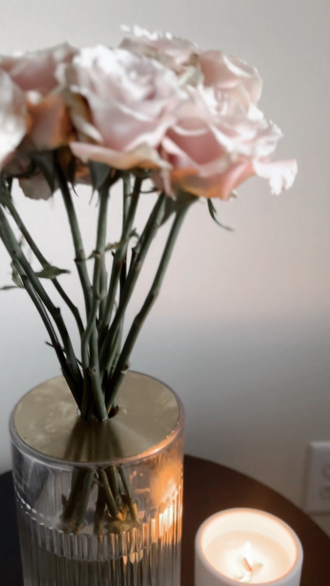 New IKEA brass glass flower vase. 

#LTKhome #LTKGiftGuide