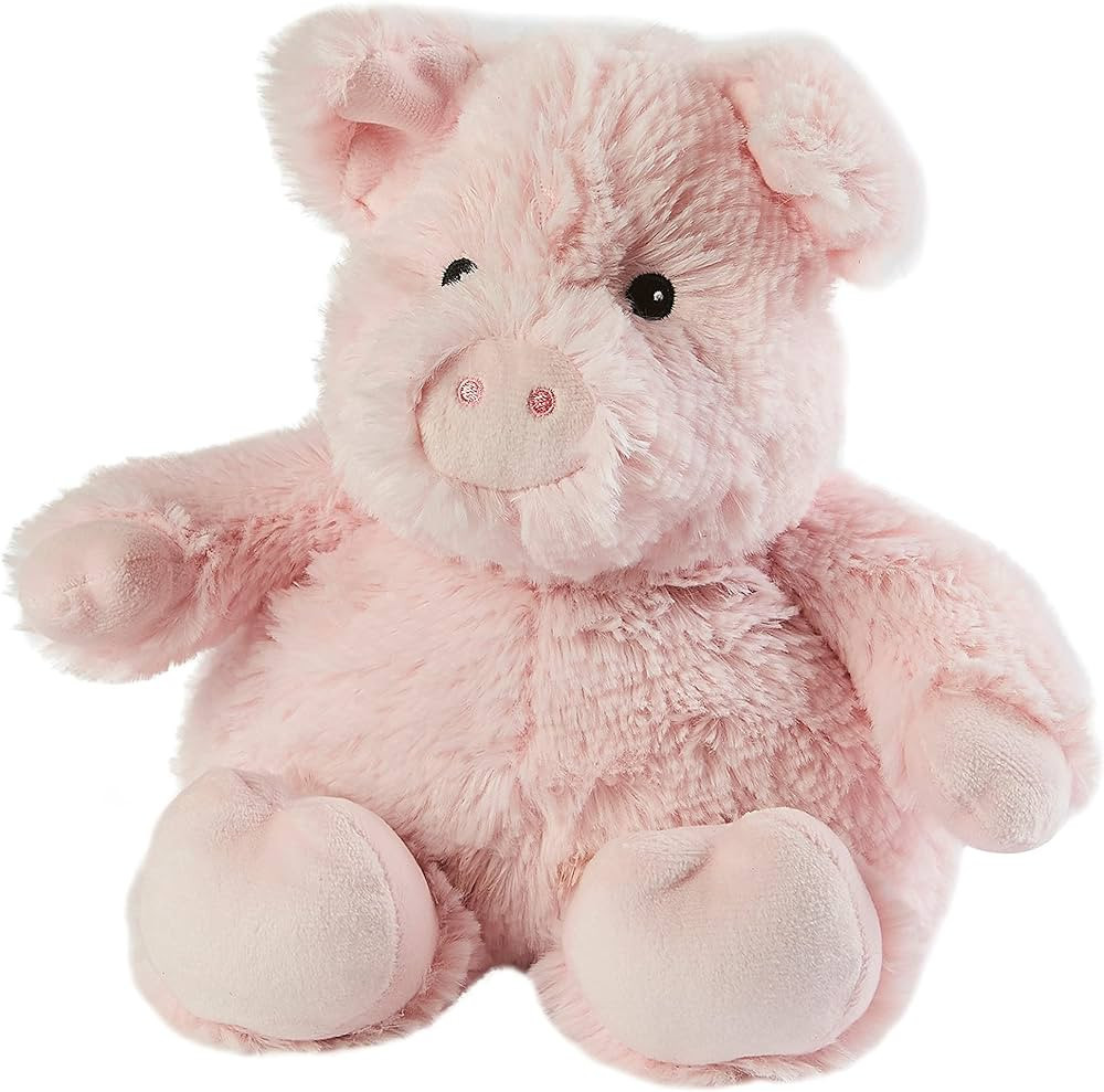 Warmies 13'' Fully Heatable Cuddly Toy Scented with French Lavender - Pig, Pink,Medium | Amazon (US)