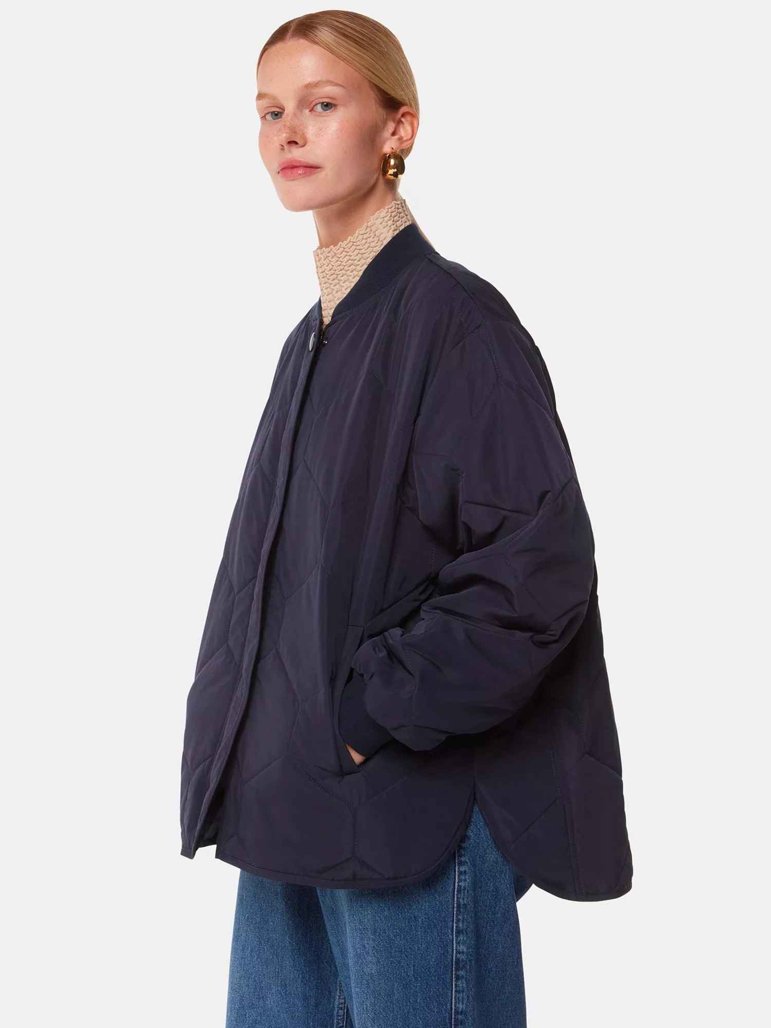 Whistles Ida Short Quilted Coat | John Lewis (UK)