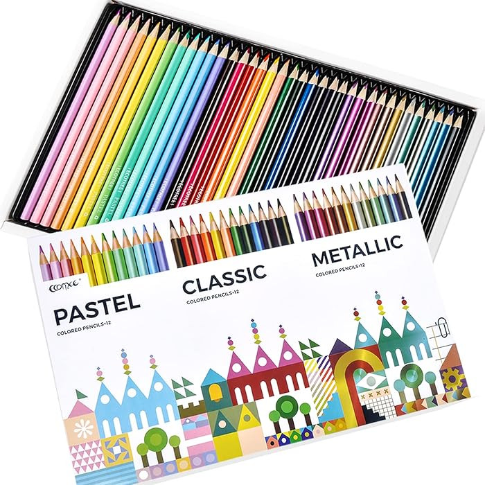 ECOTREE Valentines Day Gifts for Kids, Colored Pencils, Drawing Pencils Colored Pencil for Adult ... | Amazon (US)