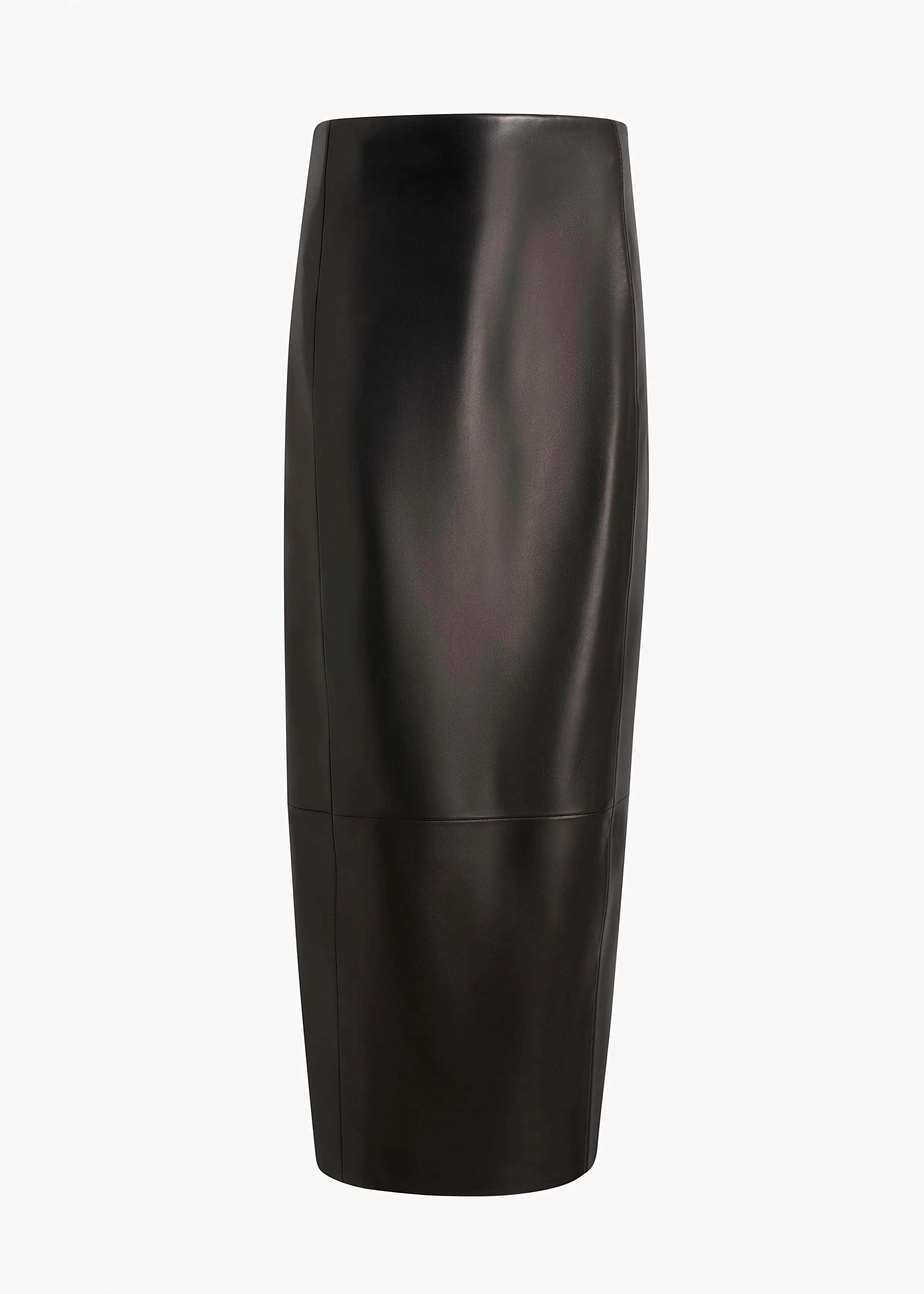 KHAITE - Lyle Skirt In Black Leather | Khaite