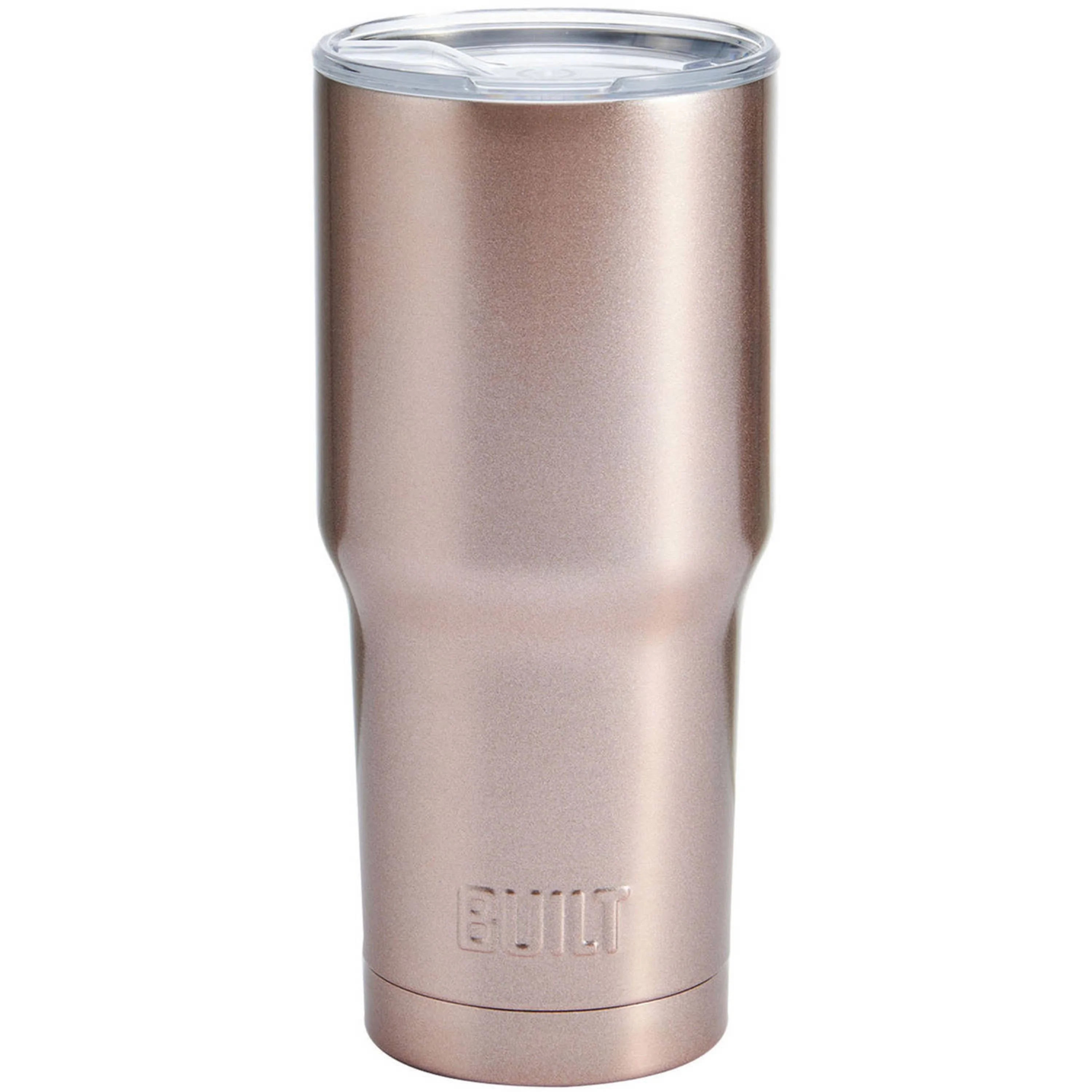 Built 30-Ounce Double-Walled Stainless Steel Tumbler in Satin Rose Gold | Walmart (US)