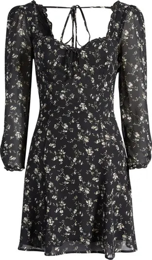 Remi Floral Long Sleeve Minidress | Nordstrom