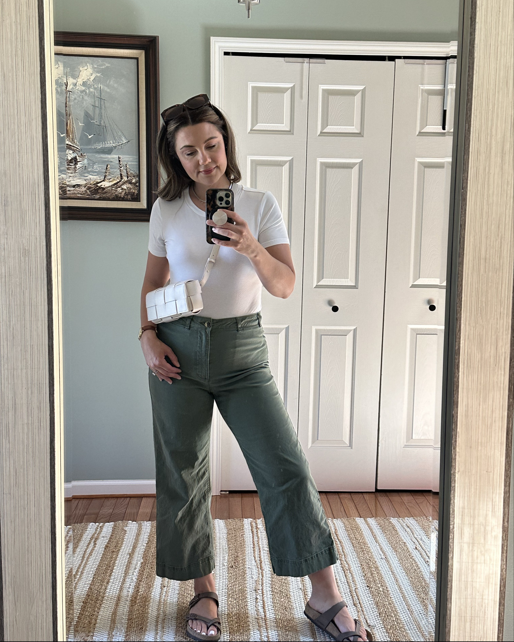 Outfit repeater? 👋 GUILTY! 
The best body suits found on Amazon. Thick soft cotton with a comfortable stretch. 
These pants are light weight with a stretch. Cannot stop wearing. They also washed well. 
top | M 
bottoms | 8
5’7 155
#momoutfit #momuniform #capsulewardrobe  #amazon #oldnavy #target #birkinstock

#LTKfindsunder50 #LTKsalealert #LTKstyletip