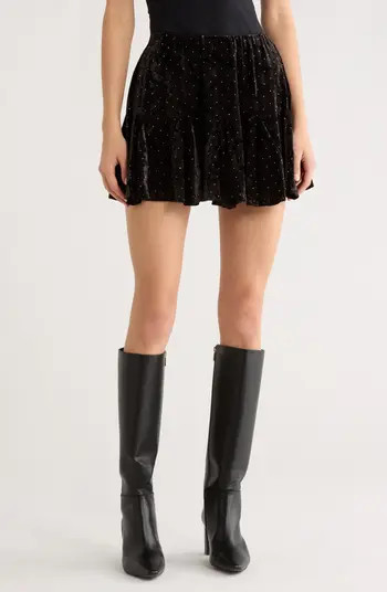 Velvet Miniskirt | Nordstrom
