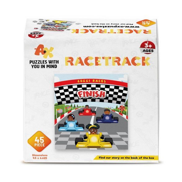 A+X Racetrack Kids' Jigsaw Puzzle - 45pc | Target