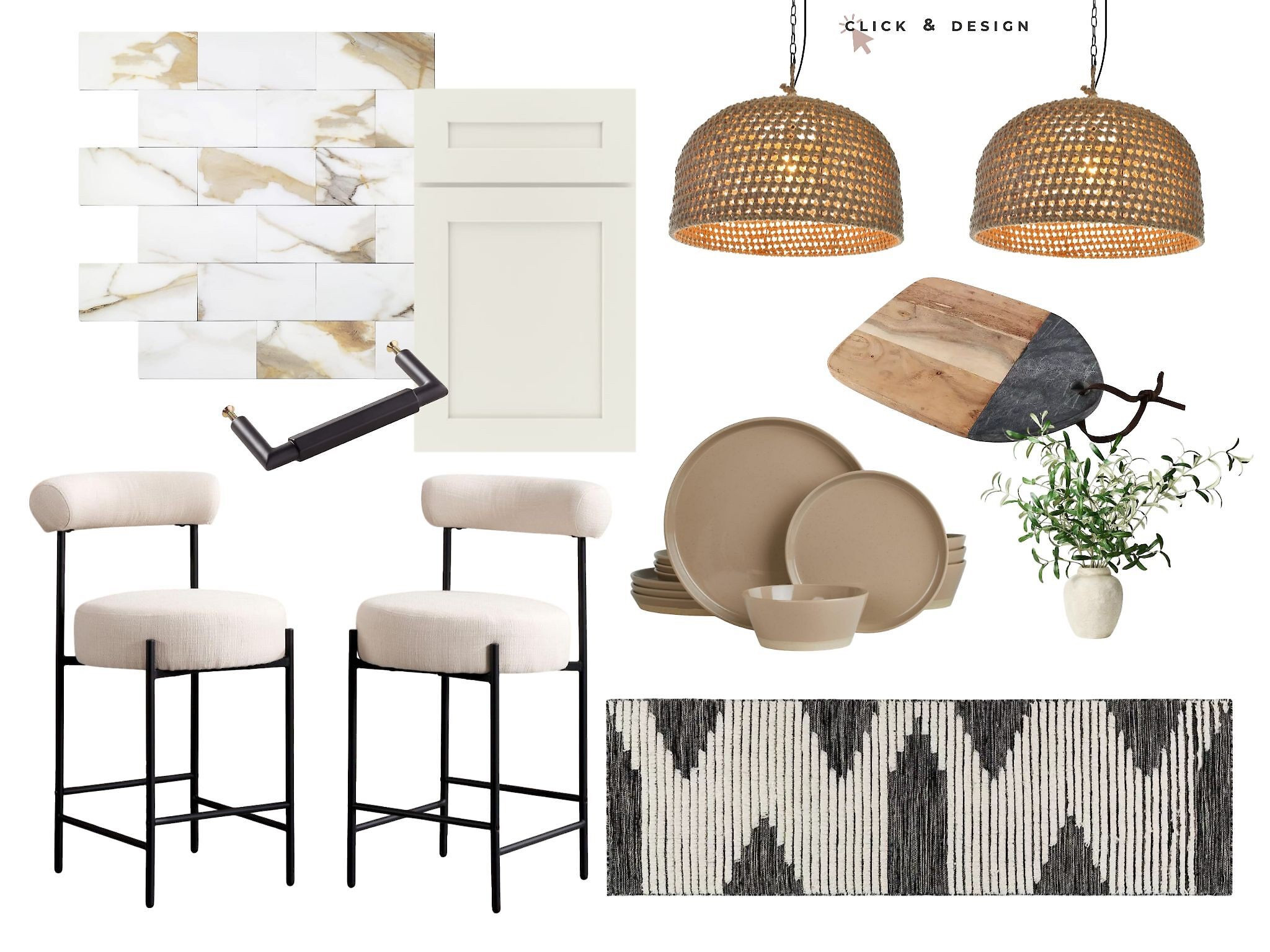 Modern neutral kitchen with renter friendly backsplash !

#LTKFamily #LTKHome