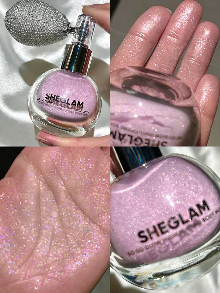 SHEGLAM Go Go Glow Highlighting Body Mist-Love Bomb Body Glitter  Powder Spray High-Shine Finish... | SHEIN