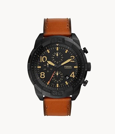 Bronson Chronograph Luggage Leather Watch | Fossil (US)