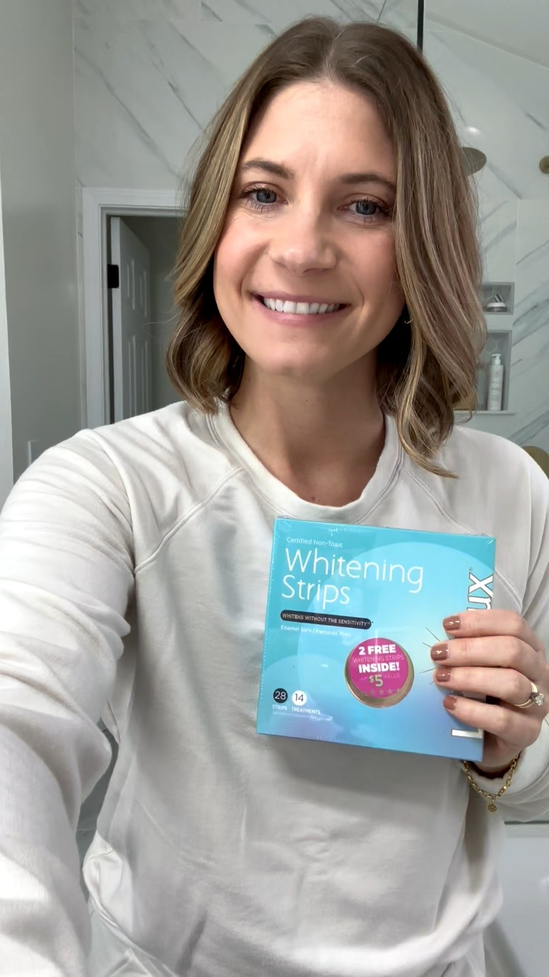 Keeping our stockings clean and intentional this year ✨ I found these nontoxic teeth-whitening strips on Amazon and I’m so impressed. They brighten without the harsh chemicals, sensitivity, or ingredients I try to avoid — truly such a win for a healthier smile.

They’re the perfect little stocking stuffer for anyone who loves simple, low-tox swaps that actually work. Adding the link here so you can tuck them into your stockings too 🤍🎄✨

#LTKBeauty #LTKHoliday #LTKGiftGuide