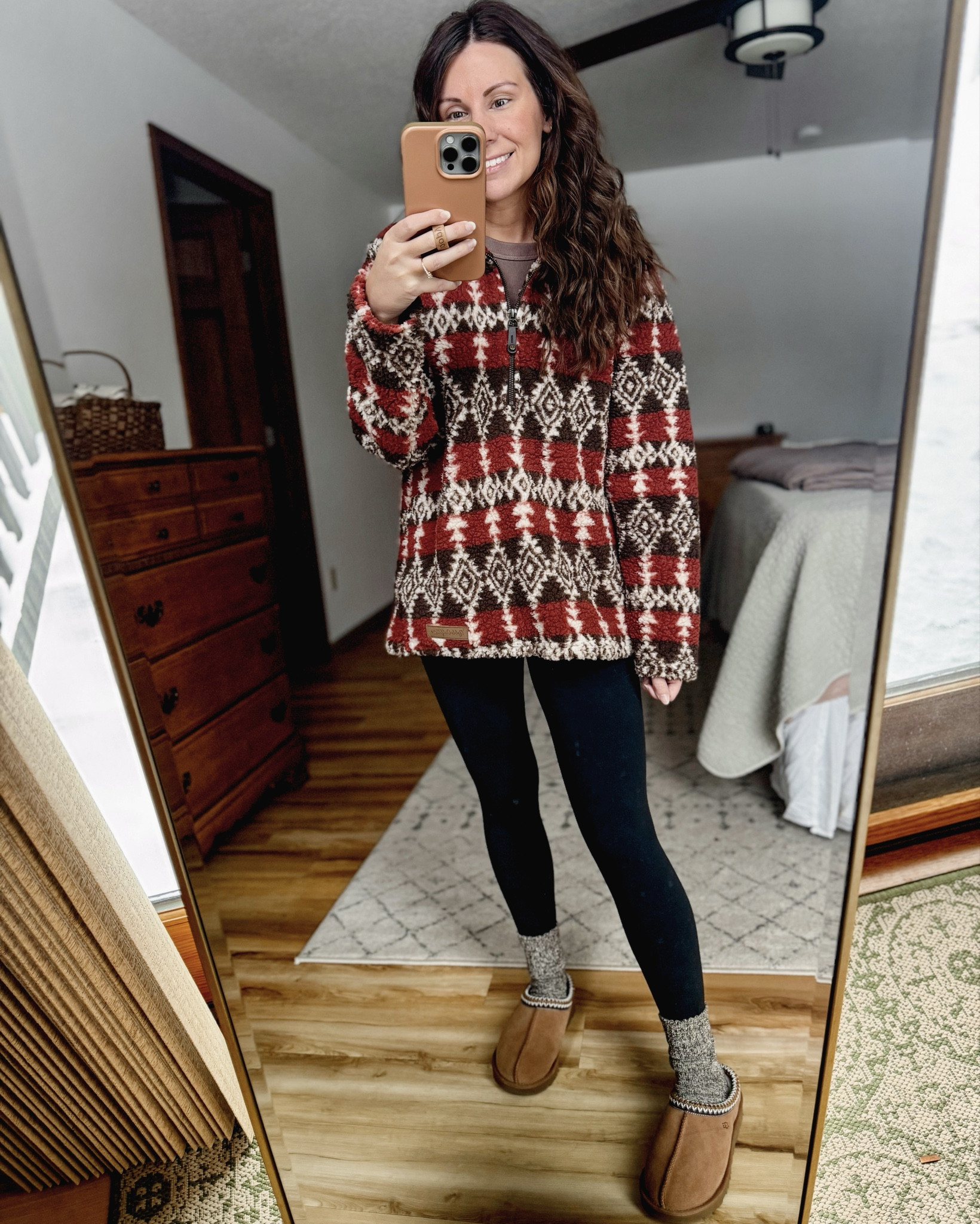 Wearing small in my tee, xs in my leggings (no front seam and so comfy) and size 6 in my leggings. 

My Sherpa is from tractor supply last year, so I linked similar ones.

#LTKFindsUnder50 #LTKFindsUnder100 #LTKPetite