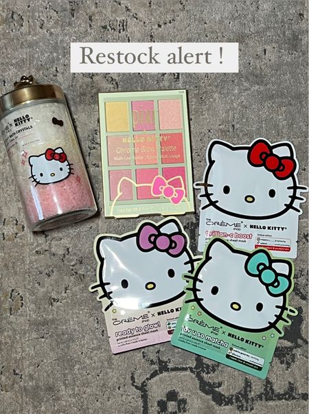Hello Kitty beauty finds, Hello Kitty skincare finds, Ulta finds, Hello Kitty makeup, sheet masks, bath crystals, Pixie Hello Kitty, LTKkids

#LTKFindsUnder50 #LTKGiftGuide #LTKKids