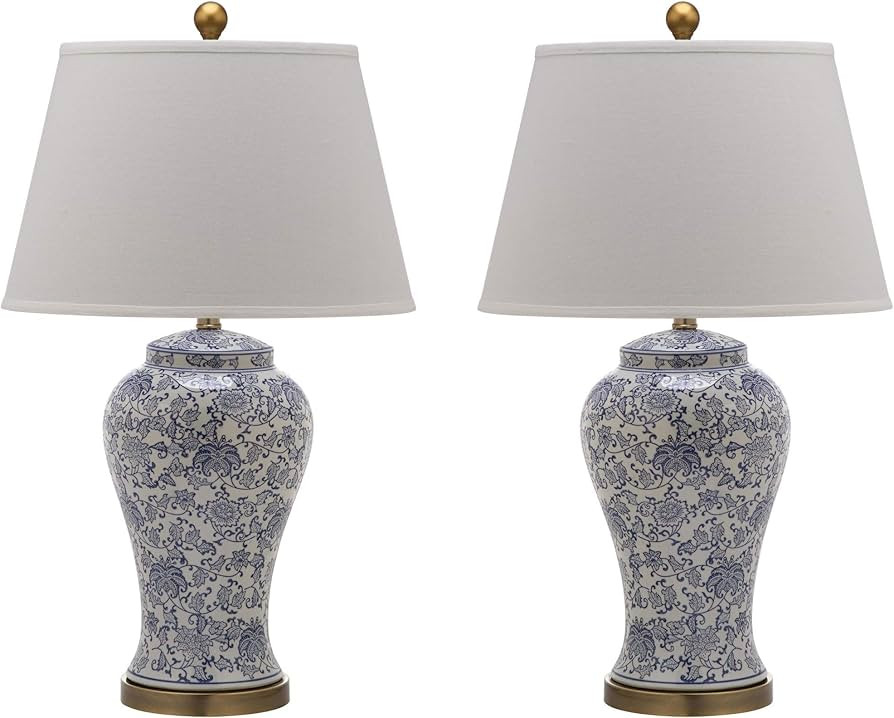 Safavieh Lighting Collection Spring Blossom Multi Floral 29-inch Table Lamp (Set of 2) | Amazon (US)