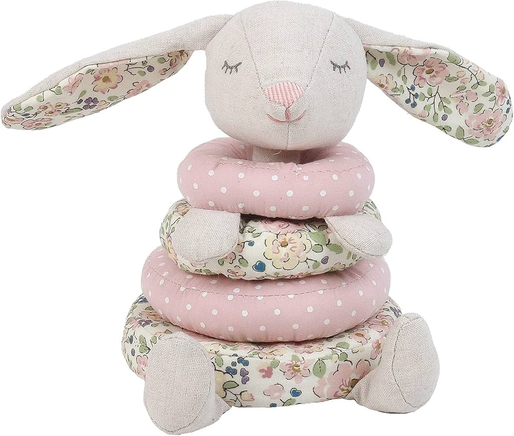 MON AMI Petit Bunny Stacking Toy for Babies - Stacking Rings Stuffed Toy for Toddlers - Early Dev... | Amazon (US)