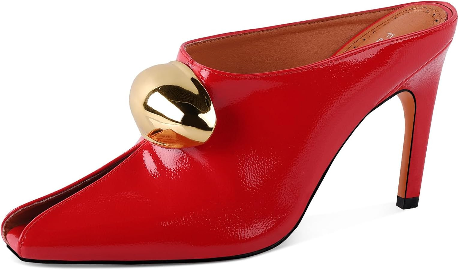 FancyQueen Peep Toe Mules for Women Stiletto Heels Mule Sandals Shoes Slip On Pointed Toe Open To... | Amazon (US)