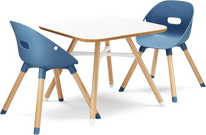 Lalo The Play Kit - Kids Table & Chairs Set with Sustainably Sourced Wood Table & 2 Non-Toxic Buc... | Amazon (US)