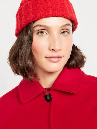 Relaxed Button-Front Mac Coat | Old Navy (US)