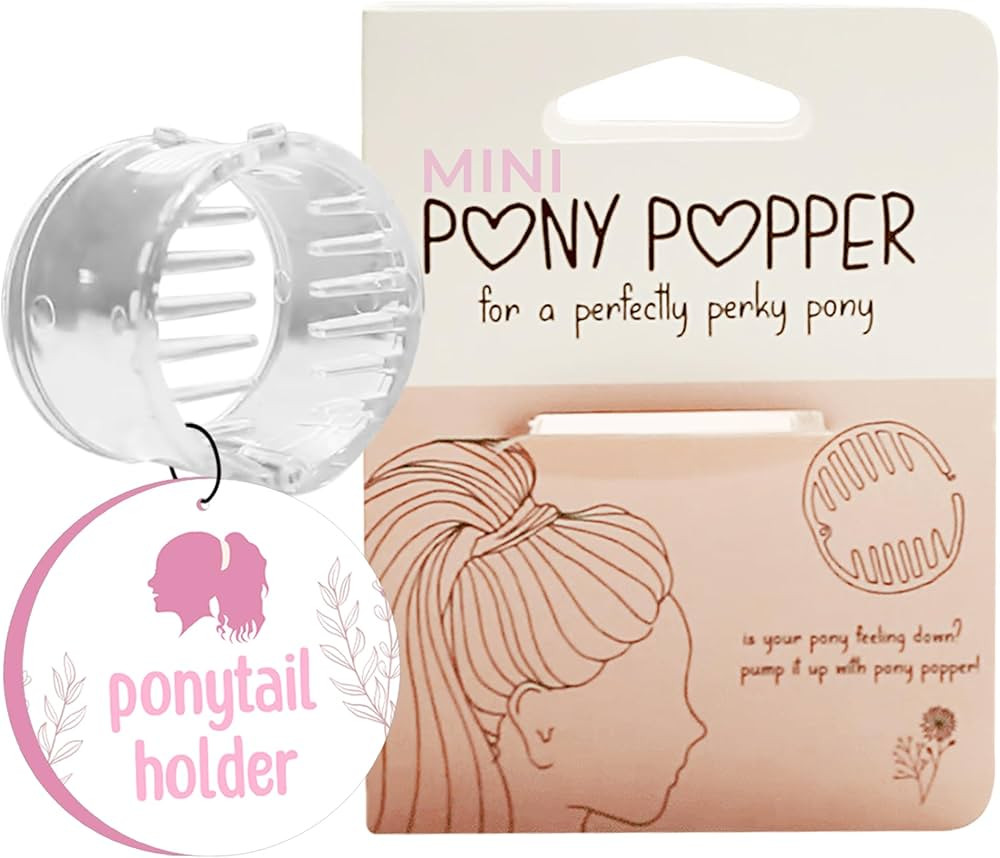 Mini Pony Popper Clip - High Ponytail Holder for Volume & Lift - Versatile for All Hair Types, Po... | Amazon (US)