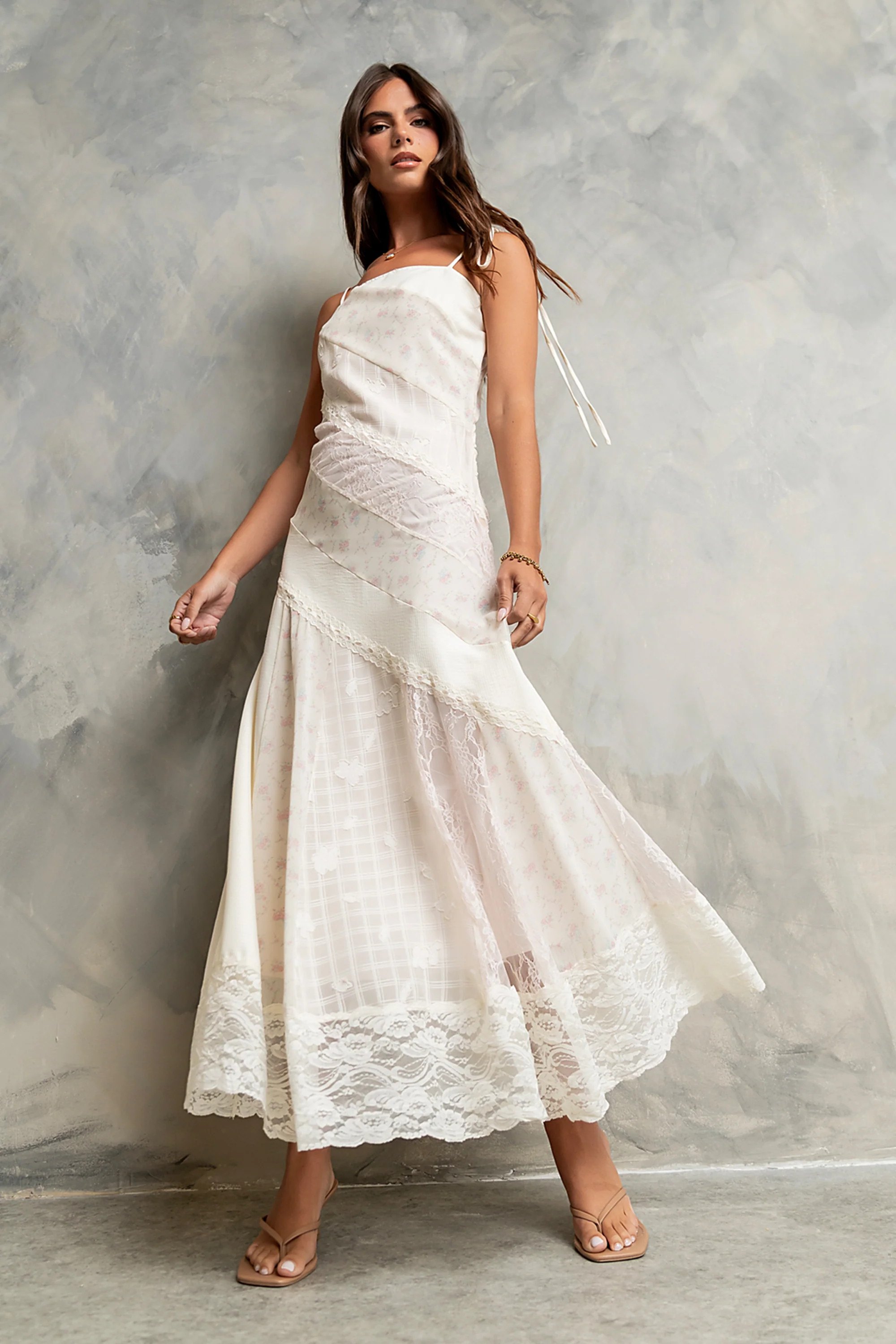 Jones Mixed Media Maxi Dress | Böhme US