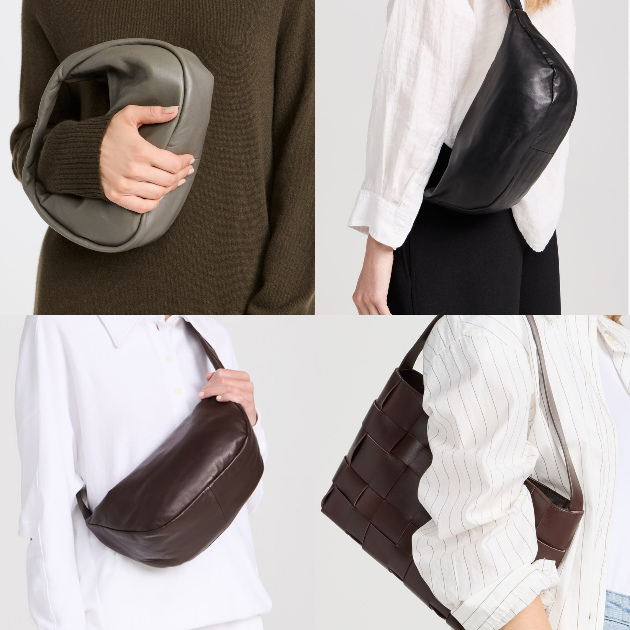 St. Agni makes some of the best bags that give that minimalist, quiet luxury #Khaite & The Row vibe for such a fair price.  #handbagsunder500 