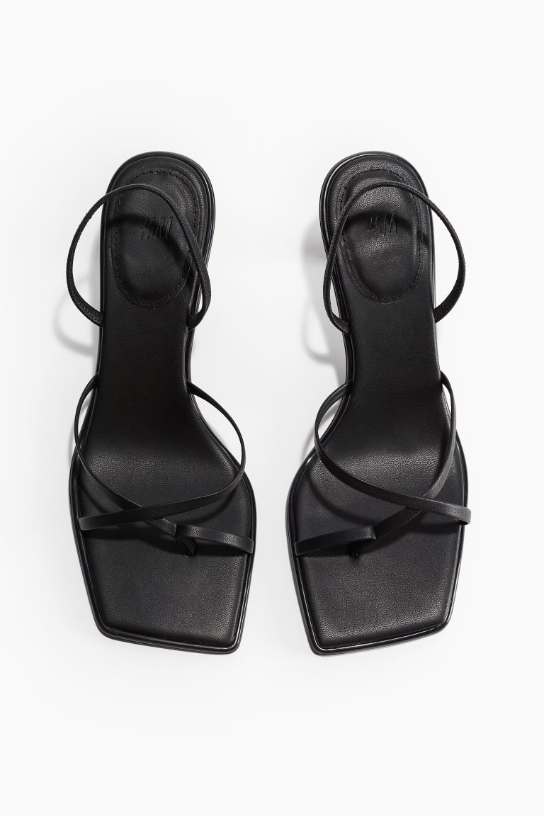 Heeled Sandals - Black - Ladies | H&M US | H&M (US + CA)