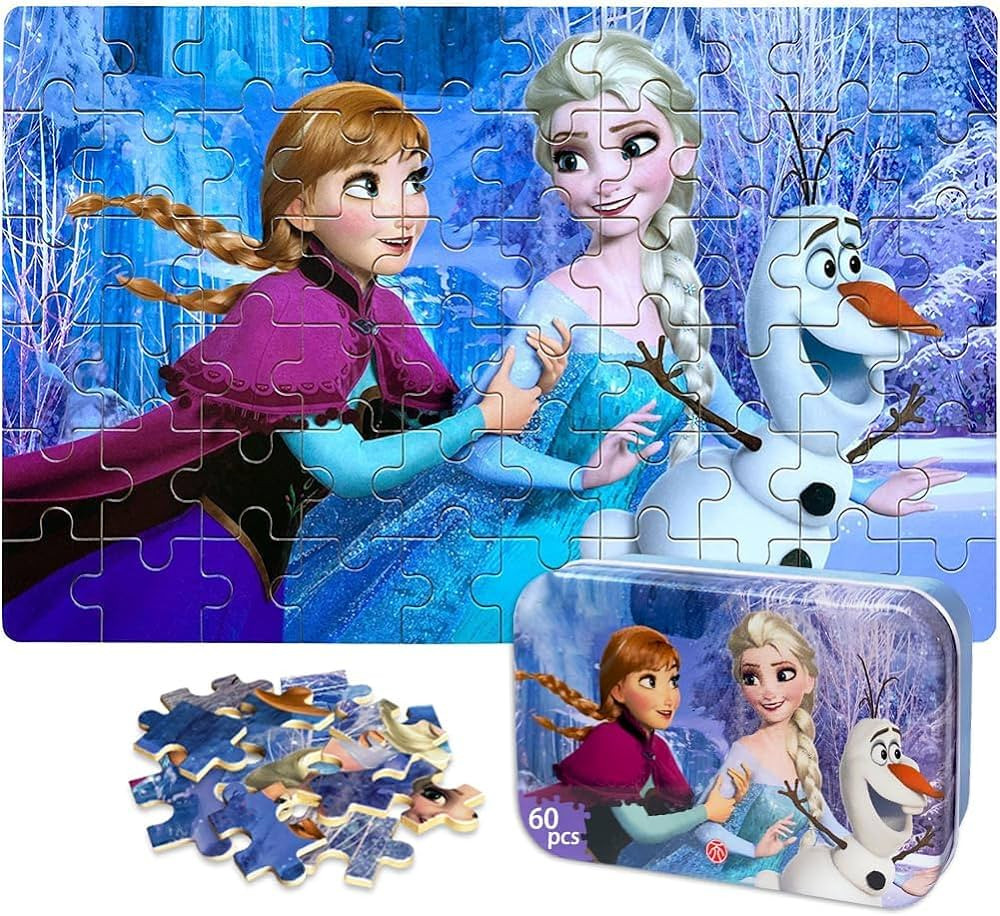 Generic NEILDEN Puzzles for Kids Ages 4-6 Children Puzzles Preschool 60 Piece Puzzle in Metal Box... | Amazon (US)