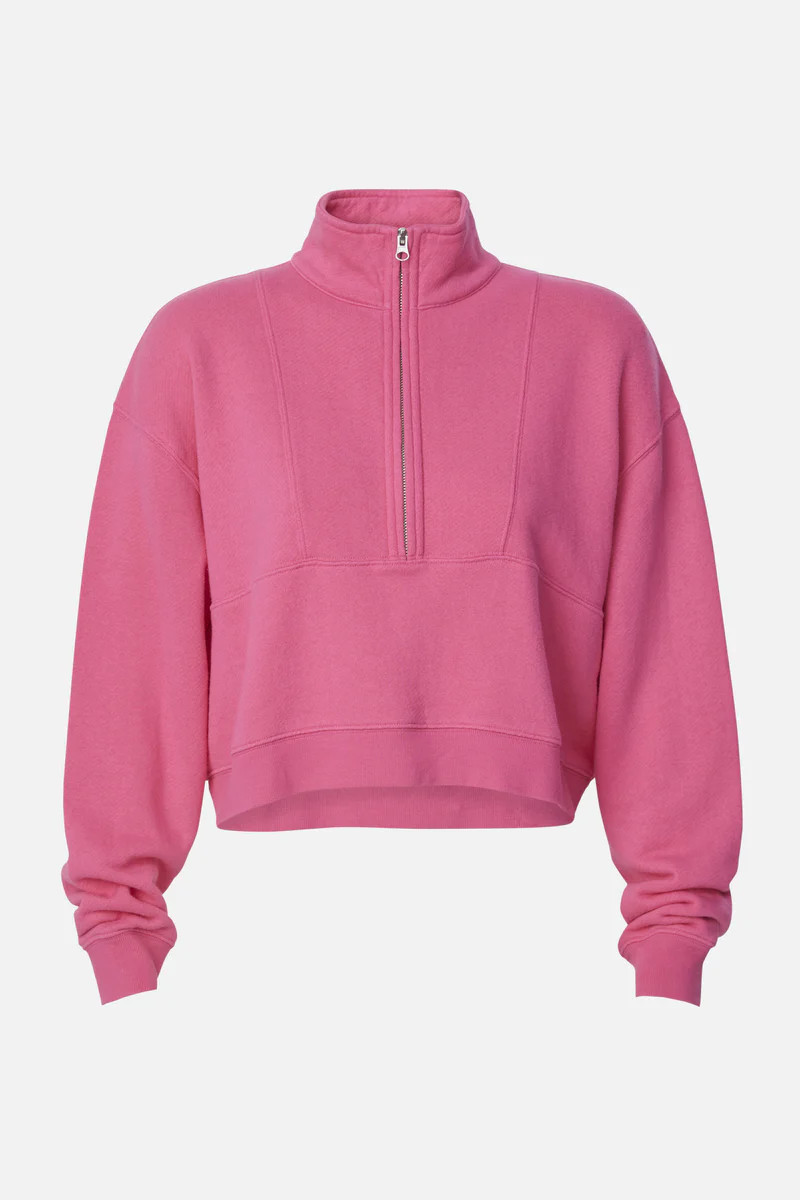 The Holly Half Zip Sweatshirt | Bandier