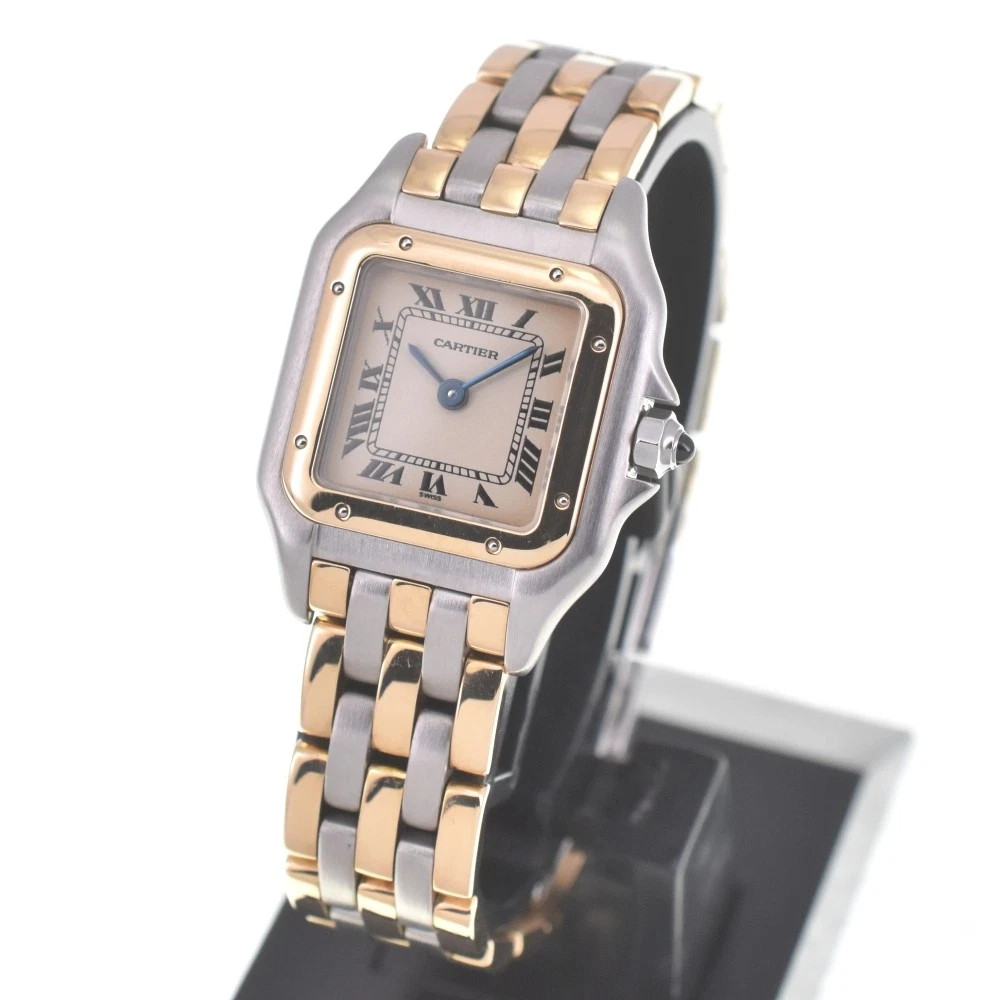 CARTIER PANTHERE SM W25029B8 3 rows Ivory Dial Quartz Ladies Watch Q#141262 | eBay US