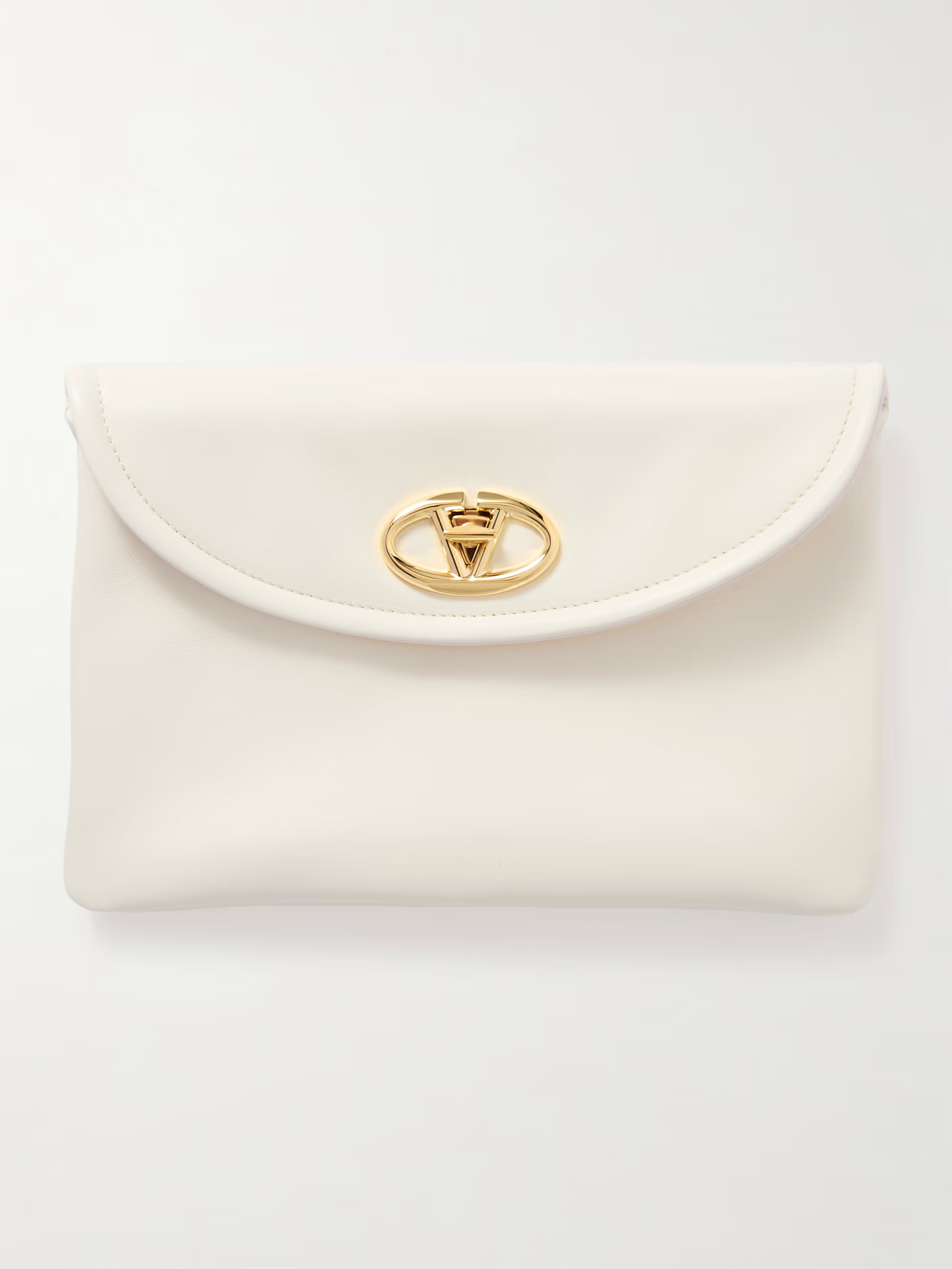 VLOGO leather clutch | NET-A-PORTER (US)