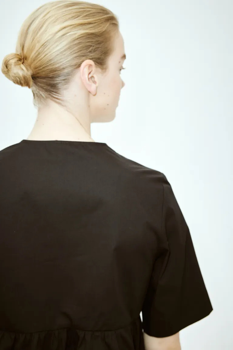 Tie-front Poplin Blouse | H&M (US + CA)