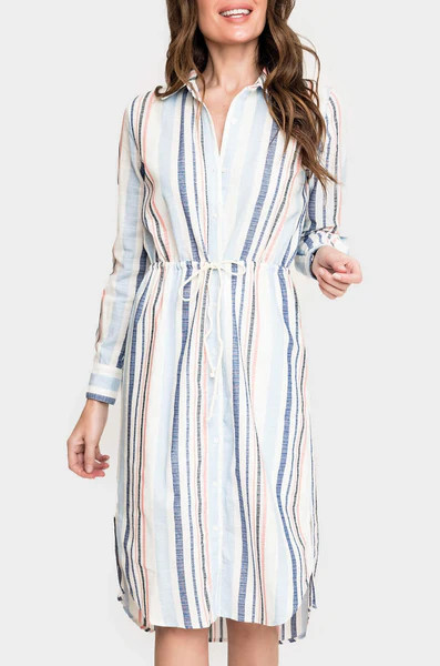 Shoreline Belted Shirt Dress | Gibsonlook