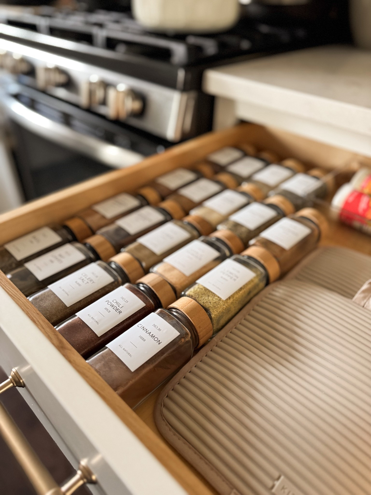 organize my spice drawer with me ✨

#LTKfoodie #LTKHome