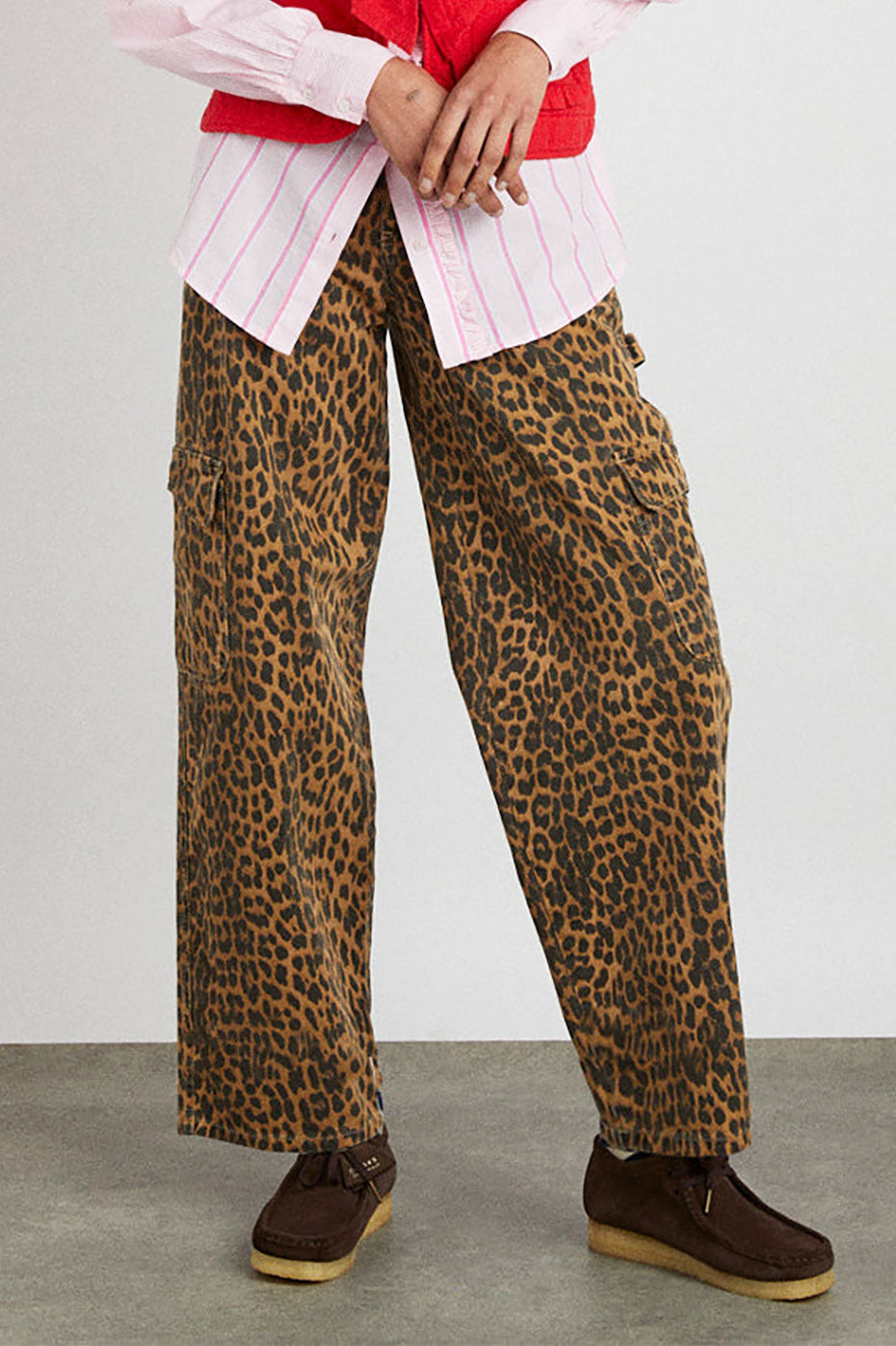 Damson Madder Leopard Cargo Jeans - Trouva | Trouva (Global)