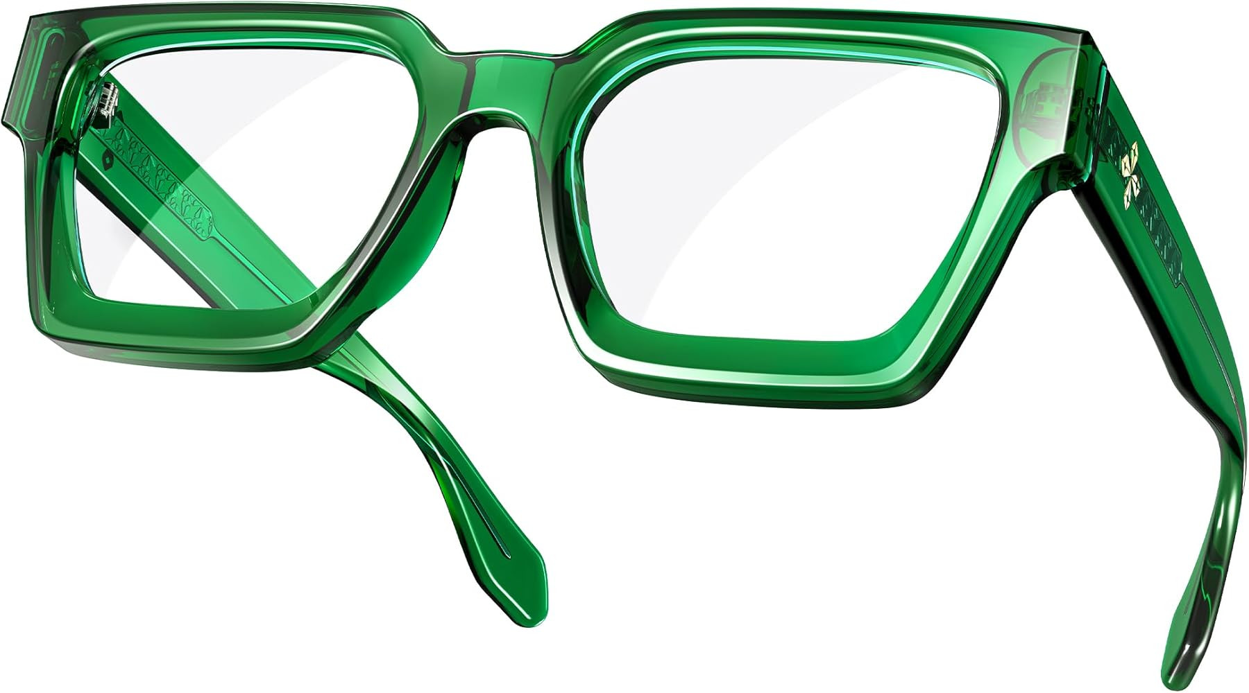 VISOONE Blue Light Blocking Glasses Rectangle Chic Preppy Look MultiColor Frame for Women Men RIV... | Amazon (US)