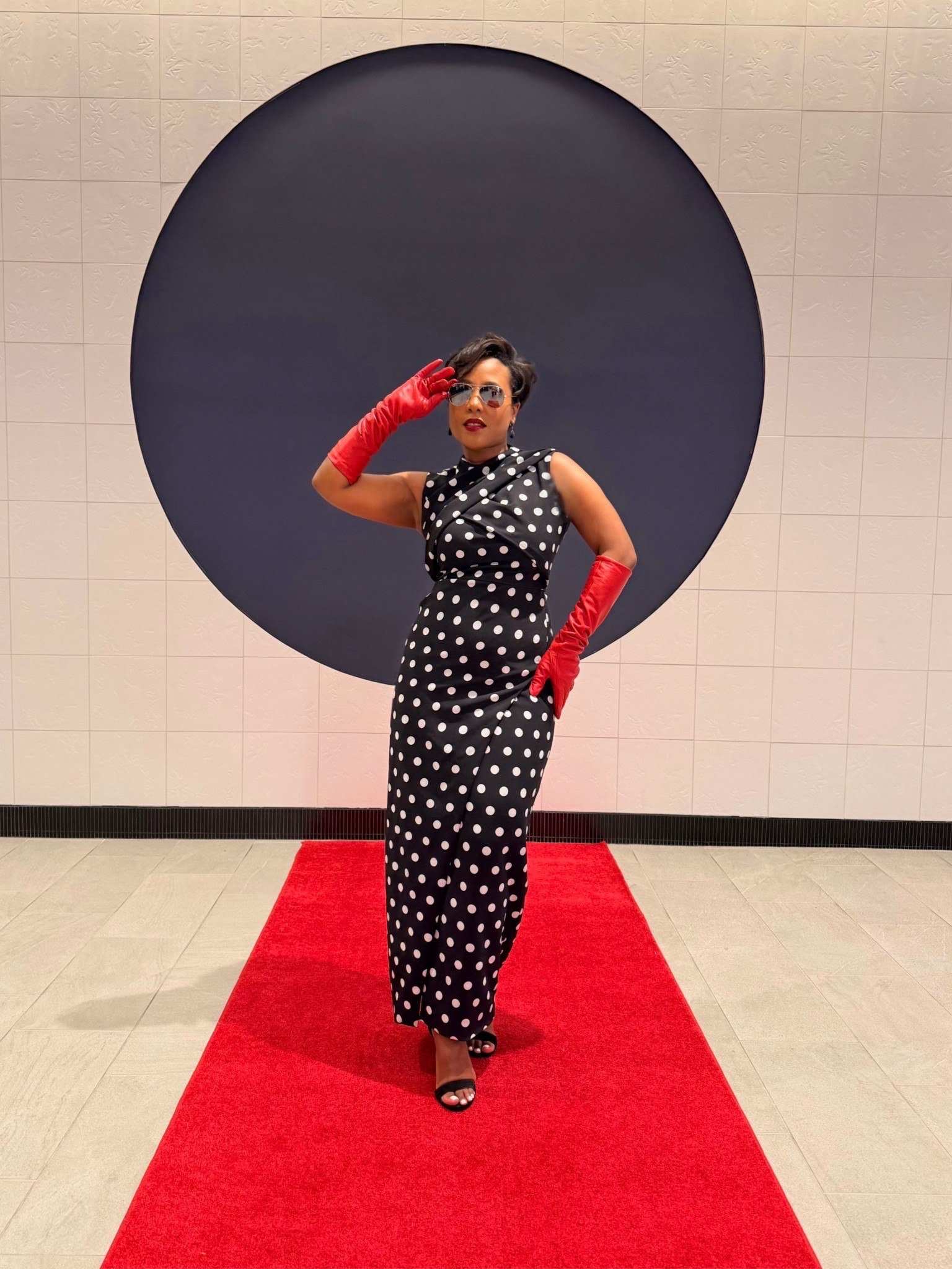The Devil Wears Prada premiere is allowing us to have a little fun at the theater. This polka dot black gown is perfect for formal events, vintage outfit looks, or European style 

Fits true to size I’m wearing size 6

#LTKOver40