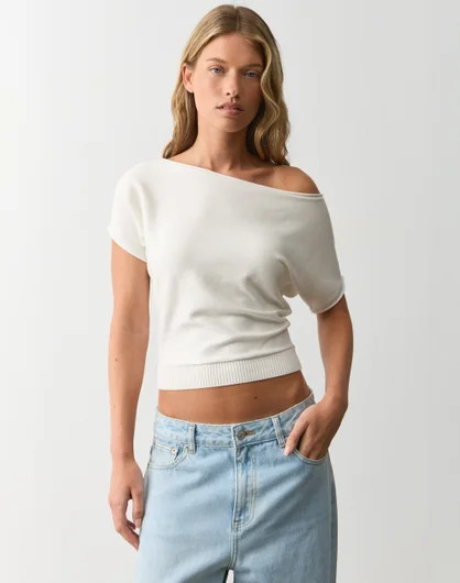 Off Shoulder Knit Top | Glassons (Australia)