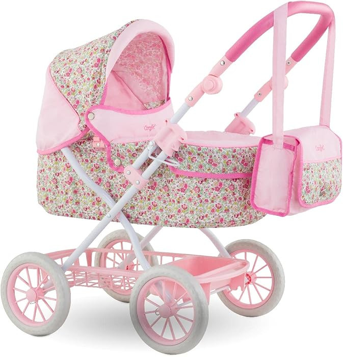 Corolle Baby Doll Stroller for Girls, Foldable Kids Toy Baby Stroller for Dolls with Carriage Des... | Amazon (US)