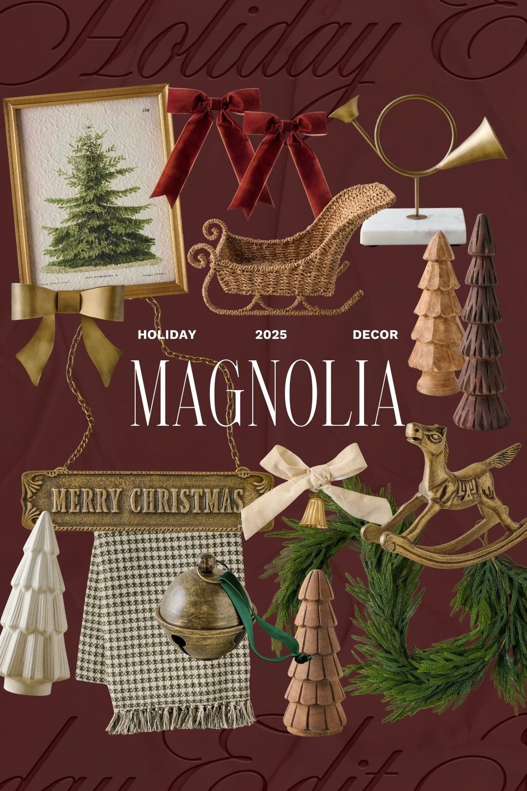 Magnolia holiday decor finds 🎄 holiday decor, Christmas decor, aesthetic, holiday finds, holiday wreath, Christmas wreath, ornaments, holiday decorations, holiday home decor 

#LTKHoliday #LTKSeasonal #LTKHome
