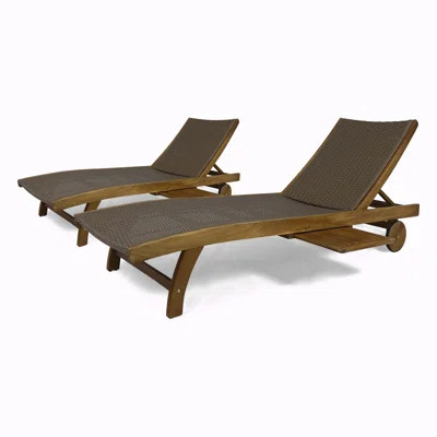 Wood Patio Chaise Lounge Chair | Wayfair North America