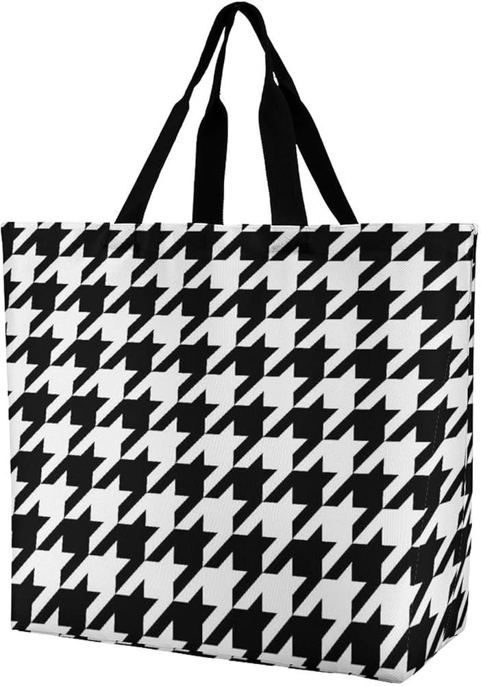 Grocery Tote Bag, Casual Shopping Bags, Large Machine Washable Shoulder Bag, Reusable Shopping Ha... | Amazon (US)